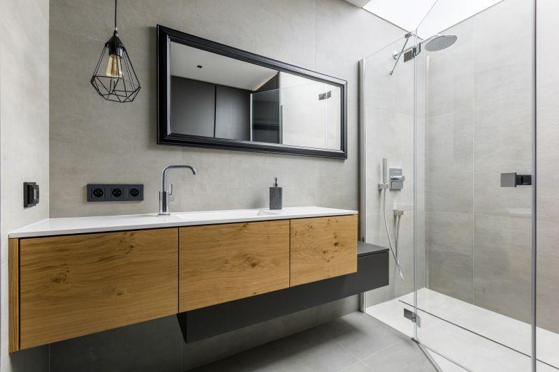 Modern Bathroom Vanity with LED Lighting